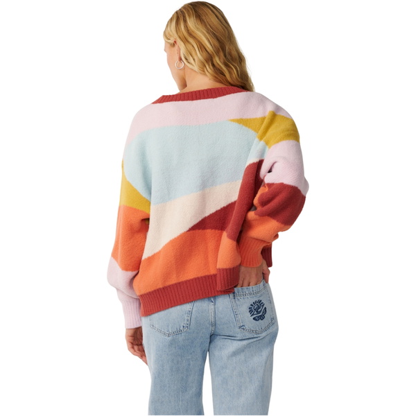 2026 Rip Curl Womens Surf Revival Jacquard Cardigan 03VWKN - Multico